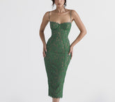 Lizakosht Women's Summer Dress One-Line Neck Sling Lace Sleeveless Solid Color Dress Sexy Backless Slim Cyan Dresses